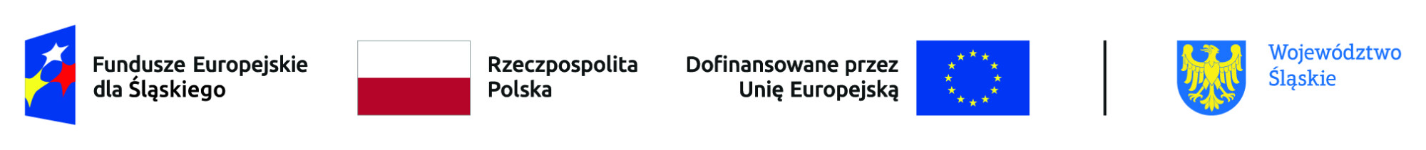 Fundusze Europejskie dla Śląskiego, Rzeczpospolita Polska, Dofinansowane przez Unię Europejską, Województwo Śląskie.